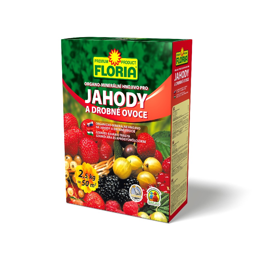 FLORIA - organo-minerální hnojivo pro jahody - 2,5 kg