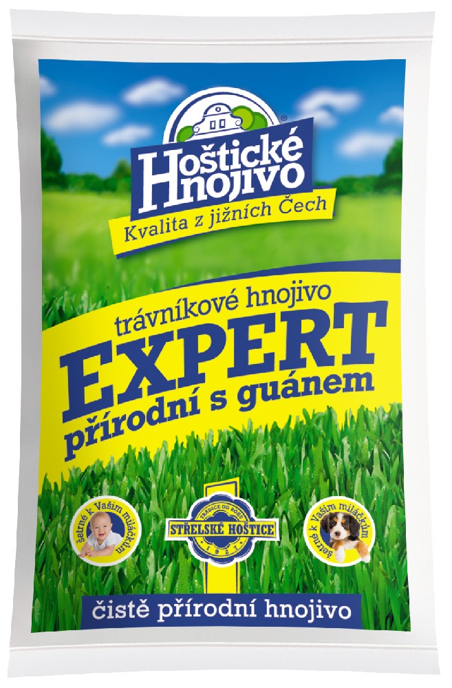 Expert - trávníkové hnojivo, přírodní s guánem - 8 kg