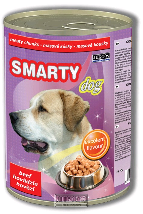 Smarty chunks DOG BEEF - hovězí - 1250 g